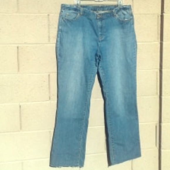 Michael Kors Denim - Michael Kors Distressed Raw-Hem Jeans Size 18W